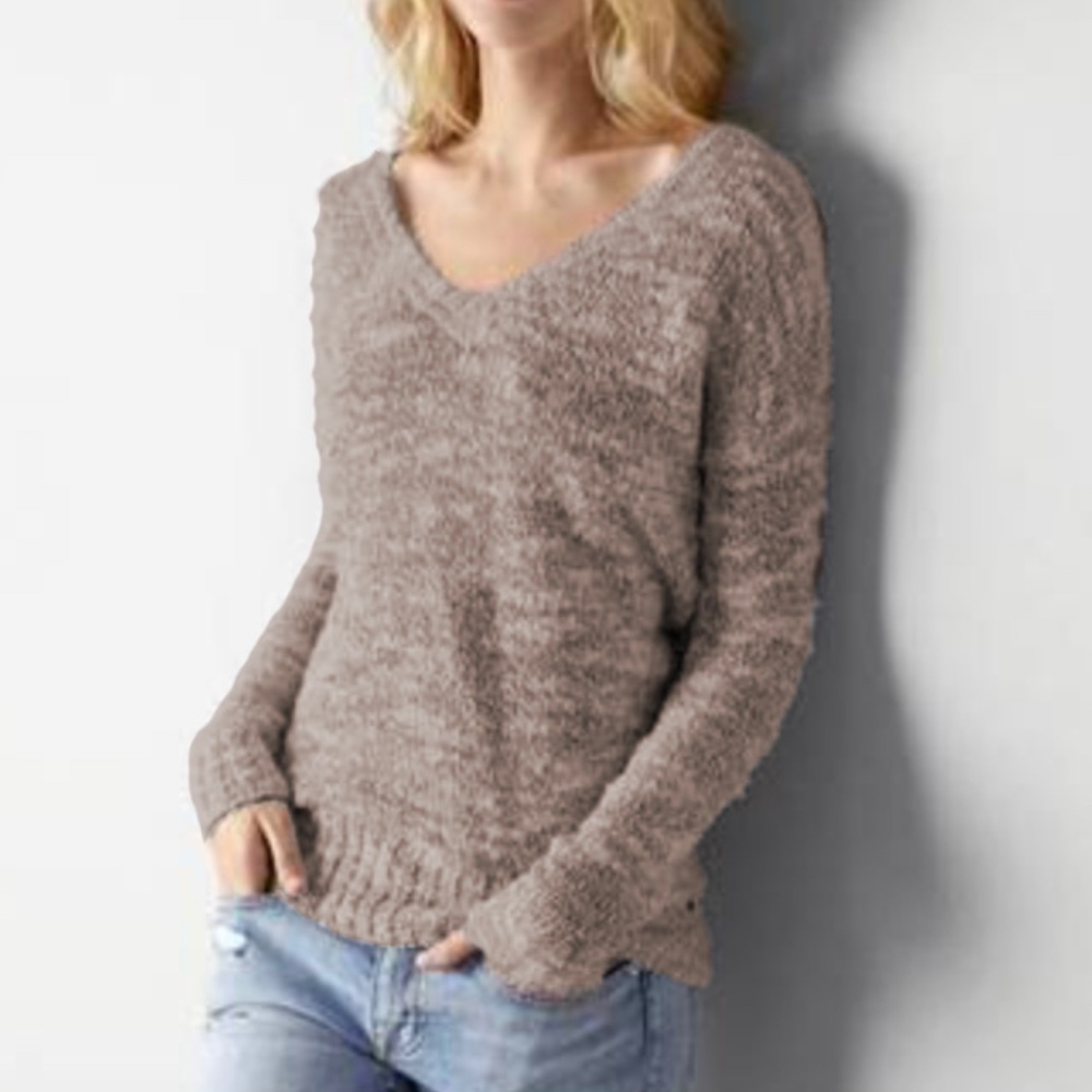 AEO Metallic V-neck Sweater